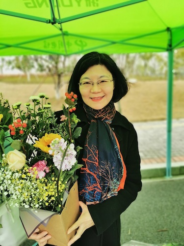 杭州師範大學工會舉辦三八婦女節插花種花活動